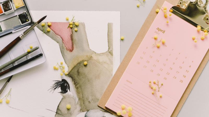 Le calendrier photo mural : allie organisation et creativite